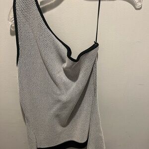 C/MEO Collective Black and White Knit Top